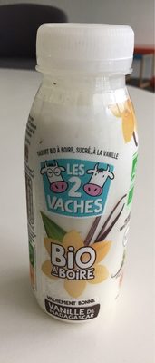 Yaourt bio à boire sucré à la vanille de Madagascar front packaging