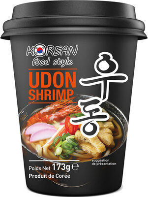 Nouilles UDON Cup Crevette - Korean Food Style front packaging
