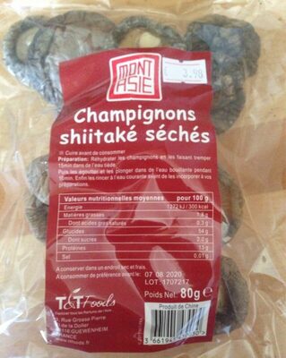 Champignons shiitaké séchés