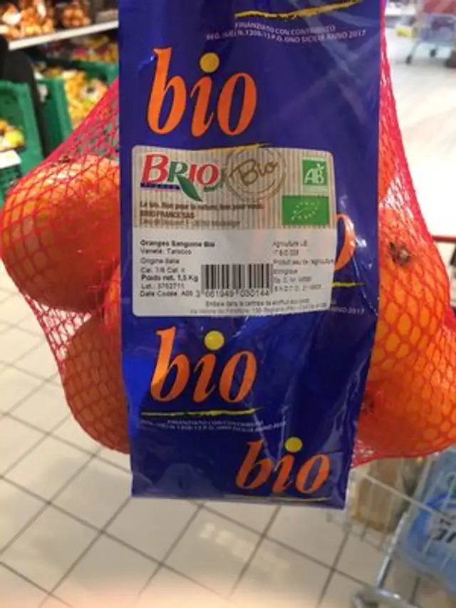 Orange Sanguine Bio front packaging