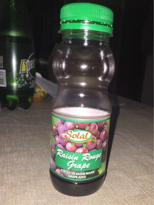 Jus de raisin front packaging