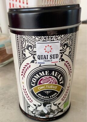 Chocolat en poudres onctueux front packaging