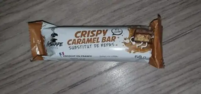 Crispy caramel bar