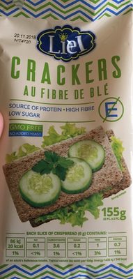 Crackers au fibre de blé