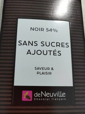 Noir 54% sans sucres ajoutés