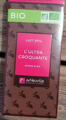 L'ultra croquante lait 39% avoine riz