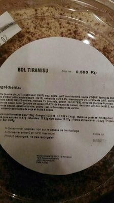 Bol tiramisu