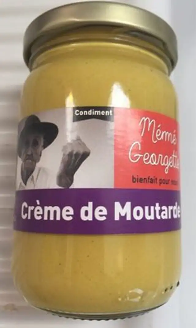 Crème de moutarde front packaging