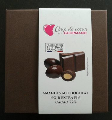 Amandes au chocolat noir