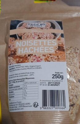 Noisettes hachées