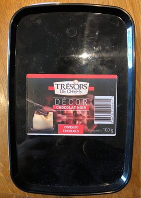 Décor chocolat noir, copeaux éventails