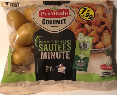 Pomme de terre sautées minute front packaging