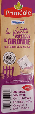 La Violette Asperge de Gironde