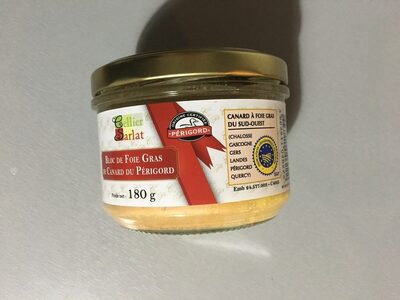 Bloc de foie gras de canard du Perigord front packaging