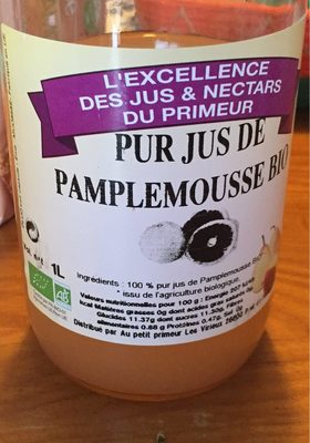 Pur Jus de pamplemousse bio front packaging