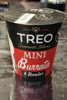 Mini burrata front packaging