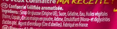 Caramollo ingredients label