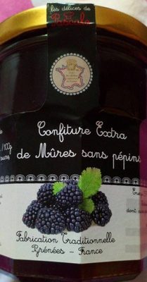 Confiture extra de mûres sans pépins