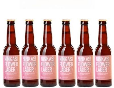 Lot 6x33cl - Bière Ninkasi Flower Lager front packaging