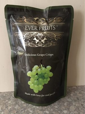 Delicious grape crisps