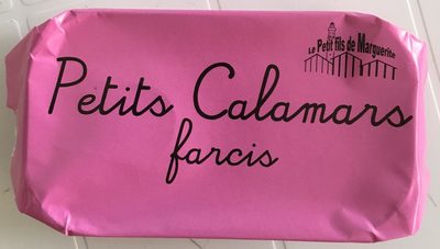 Petits calamars farcis front packaging