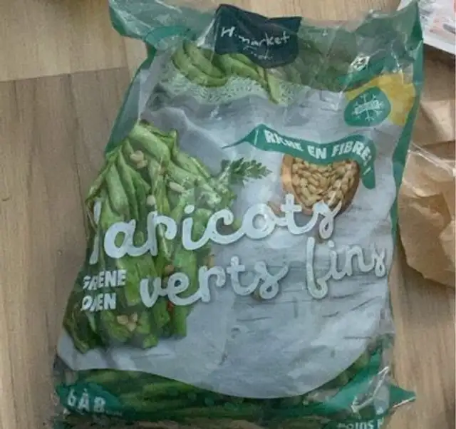 Haricots verts très fins front packaging