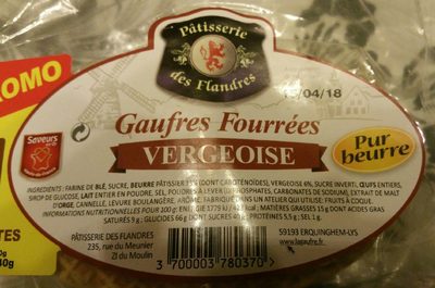 Gaufres fourrées vergeoise