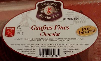 Gaufres Fines Chocolat