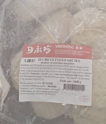 20 crevettes farcies