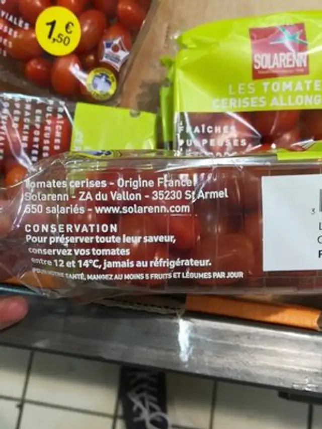 Tomate de france ingredients label