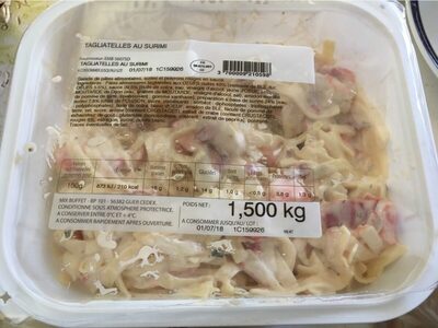Tagliatelles au suremi front packaging