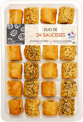 Duo de 24 Saucisses Costumées front packaging