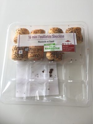 mini feuilletés saucisse front packaging