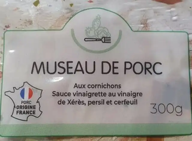 Museau de porc front packaging