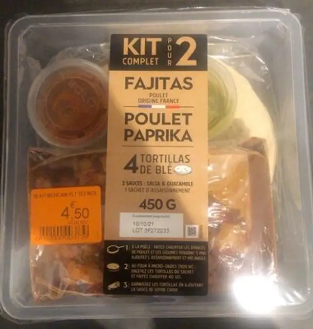 Fajitas Poulet Paprika
