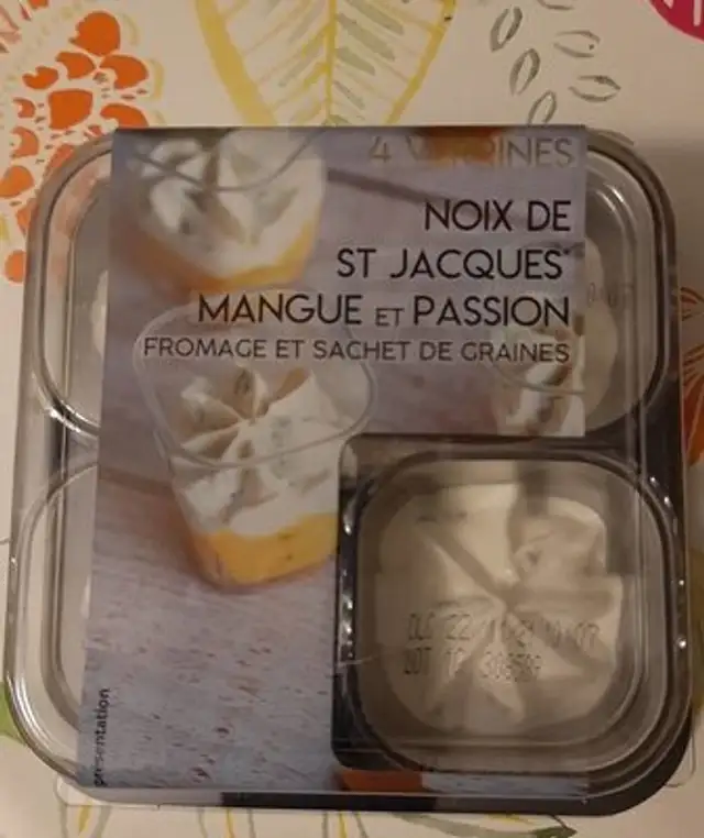 Noix de st-Jacques mangue et passion