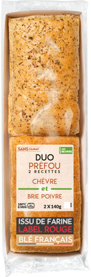 Duo de préfous Chèvre et Brie poivre