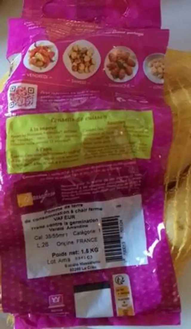 Pomme de terre princesse Amandine front packaging
