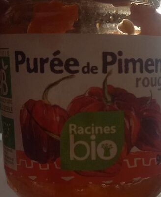 Purée de piment rouge racines bio