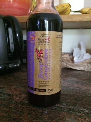 Sirop de bissap gingembre front packaging