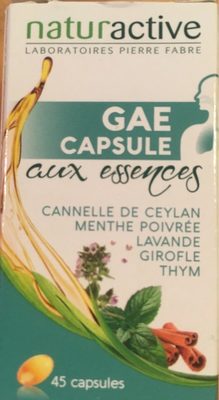 Gae capsule aux essences front packaging