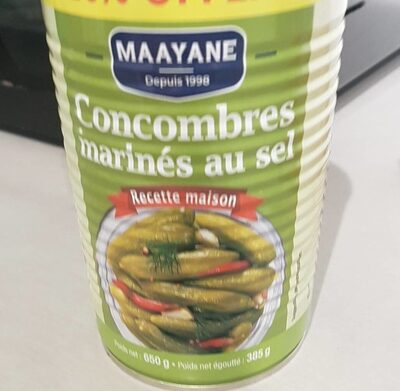 Concombres marinés au sel