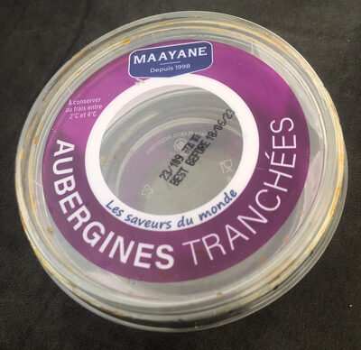 Aubergine tranchées front packaging