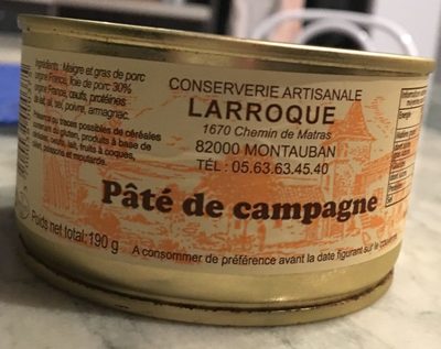 Pâté de campagne front packaging