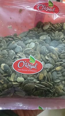 Graines de courge décortiquées crues front packaging