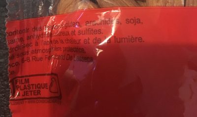 Amandes nonpareil ingredients label