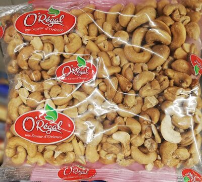 Noix de cajou grillees front packaging