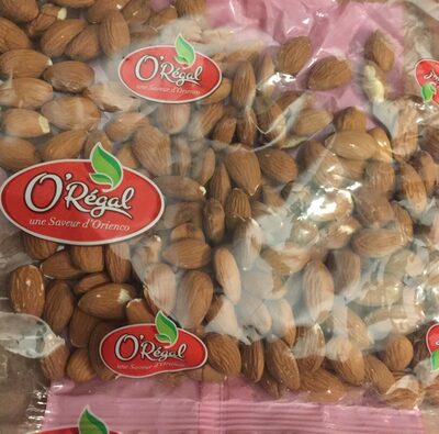 Amandes crues front packaging