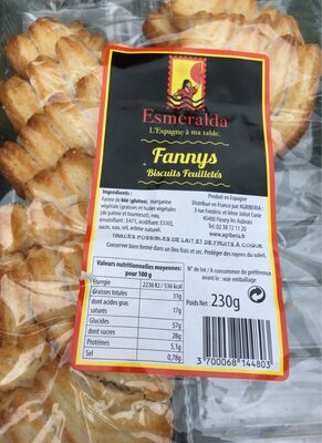 Fannys Biscuits Feuilletés front packaging