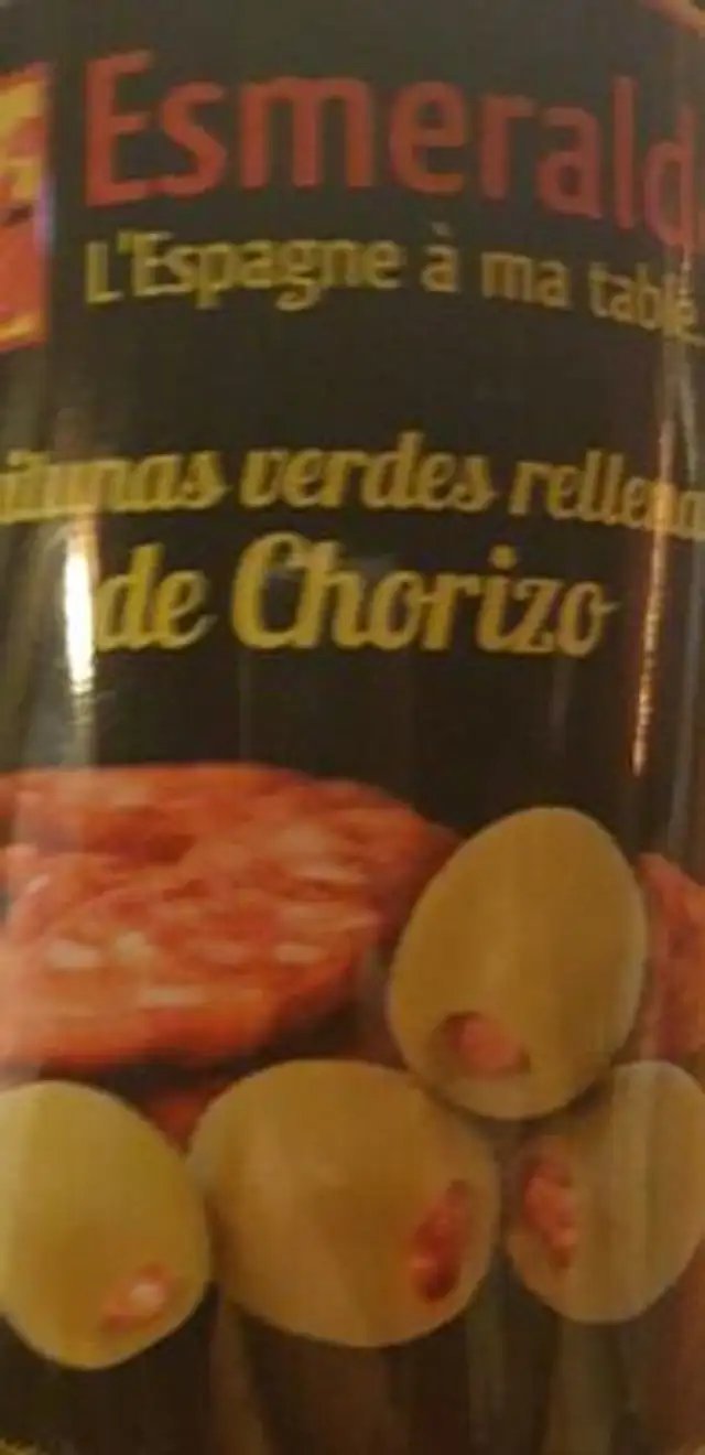 Olives vertes au chorizo